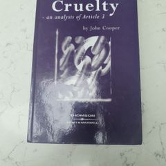 Cruelty  ECHR an analysis of article 3 by John Cooper