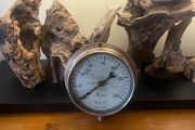 Antique Schaffer &amp; Budenberg Brass Steam Engine Dial