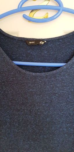 H&M Navy Long Sleeve Mini Dress - Size 8