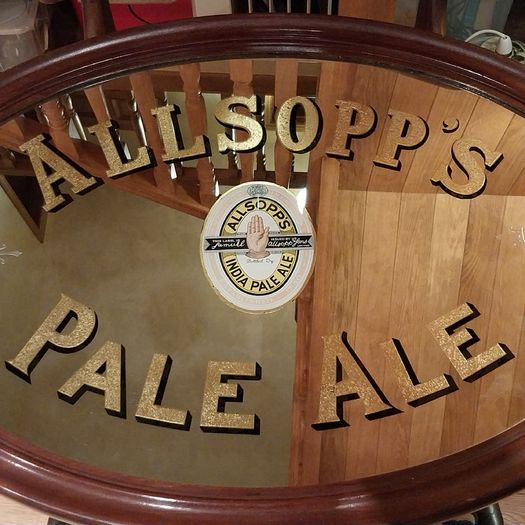 Antique Advertising Mirror.