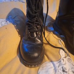 army militia skin rock goth boots biker