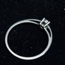 9ct White Gold Solitaire Ring | Hallmarked 375 | Size 49.5 Image 2