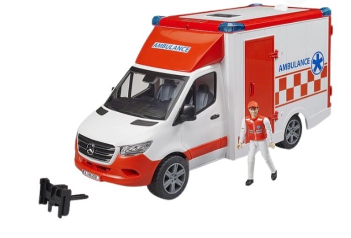 Bruder 1:16 Mercedes Sprinter Ambulance + Figure (Lights & Sound)