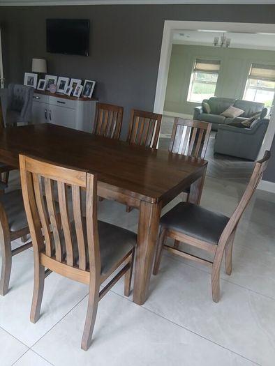 Dining table and chairs