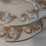Fabulous Vintage Royal Tara Fine Bone China 14 Piece Breakfast Teaset for Four in a Beautiful Gilt Feathery Repeat Pattern, no. 947 Image 6