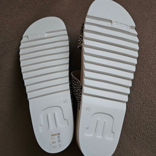 Maruti Bijou Hairon 66.1510.01 Pixel black leatger sandals new & boxed size UK 6.5 EU 40