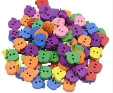 Wooden buttons- pack of 50