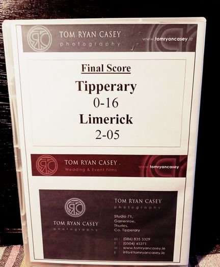 2010. Tipperary V Limerick Football Munster U-21. Championship Semi Final. DVD.