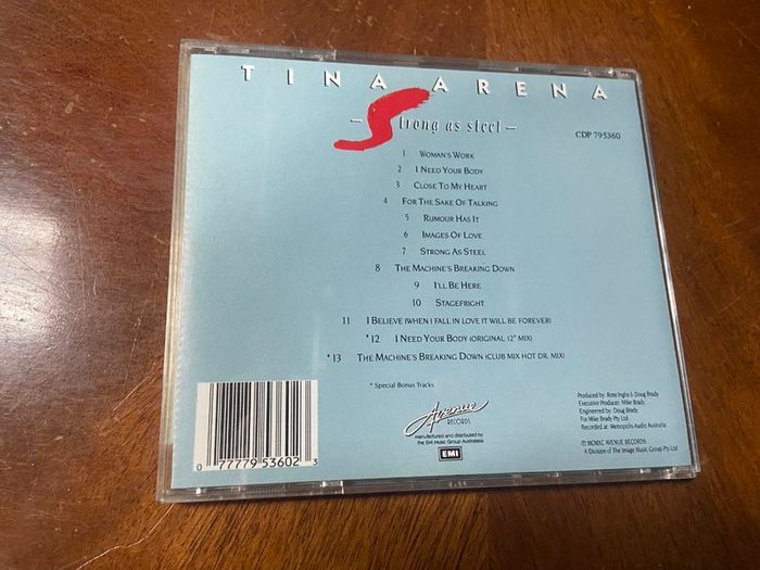Tina Arena Strong as Steel CD