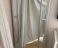Large Decorative Silver Mirror from Antique Shop in Notting Hill