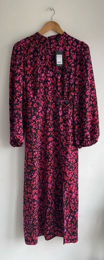 New Look floral mix midi dress size UK 14