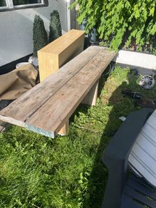 wooden bench