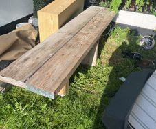 wooden bench