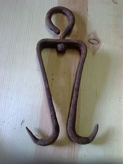 Old Irish blacksmith made pig hanging hook