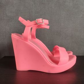 Pink wedges sandals size 39, NEW LOOK