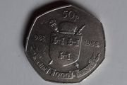 millennium 50p coin