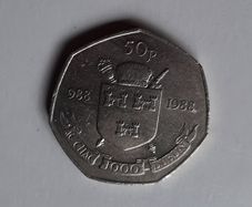 millennium 50p coin