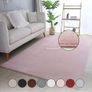 Living Room Rug, 240 x 340 cm, Natural Washable Short Pile Rugs, Plain Modern Design, Kitchen Rug, Washable, Non-Slip, Extra Soft, Fluffy Rugs Image 2