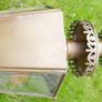 Antique Brass Architectural Carriage Porch Lamp Wall Lamp Glass Brass Eagle Top Lantern - Decorative Garden or porch light Image 4
