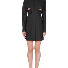 Givenchy Mini Black Cutout Cotton Shirt Dress