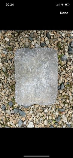Grey paving edge brick for trim/ pavement/ path
