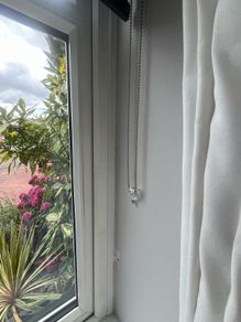 3 Charcoal grey roller blinds