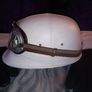 Vintage Corker motorcycle helmet. Image 6