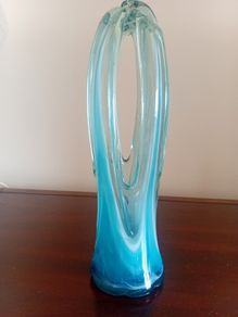 Vintage mid century hand blown art sculpture