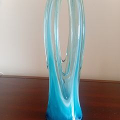Vintage mid century hand blown art sculpture