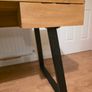 Solid Oak Office Desk Image 7