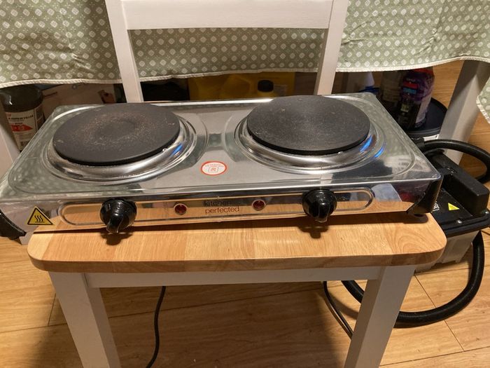 Portable double hob