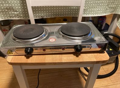 Portable double hob