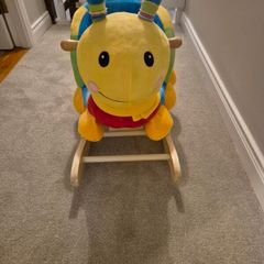 Wooden baby rocking caterpillar