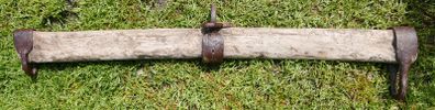 Antique Yoke Plow Farm Ox Horse Wagon Rustic Farmhouse Cabin Wall Hanging Vintage Wood Metal Primitive