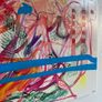 Large abstract painting original abstract art Poolbeg chimneys Dublin art Image 7