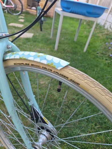 Olive and Orange Ladies Bike