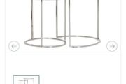 Glass nest of tables (Grove Home)
