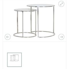 Glass nest of tables (Grove Home)