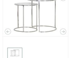 Glass nest of tables