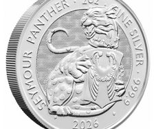 2026 Great Britain 5 Pounds Tudor Beasts - 2 oz Silver Coin Saymour Panther BU (In Capsule)