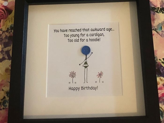 birthday gift frame