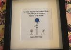birthday gift frame