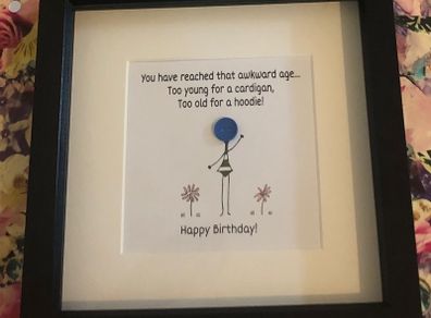 birthday gift frame