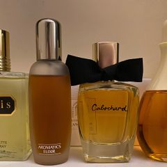 Fragrance bundle: Clinique Aromatics Elixir, Aramis, Cabochard, Halston