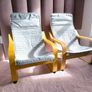 2x  IKEA Childrens Armchairs Poang. Very Good Condition Image 2