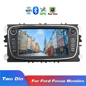4G Android 8.1 2 Din Car Radio bluetooth multimedia video player For Ford Focus S-Max Mondeo 9 Kuga Galaxy C-Max navigation GPS audio 2din