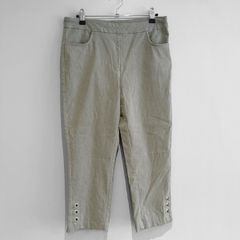 Pre Owned Sage Green Cropped Trousers