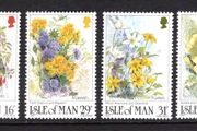 1987 Isle of Man Wild Flowers Commemorative Stamps Mint Never Hinged (MNH)