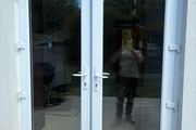 Glass back door