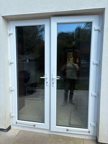Glass back door
